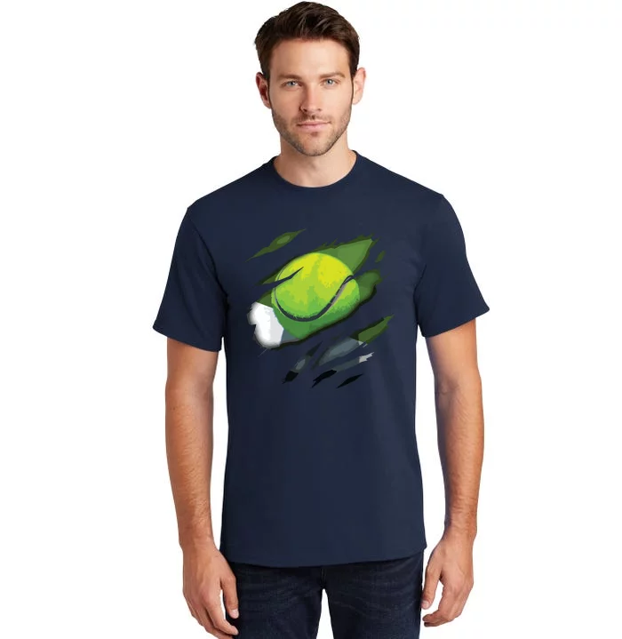 Tennis In Me Design Tennis Design Tall T-Shirt