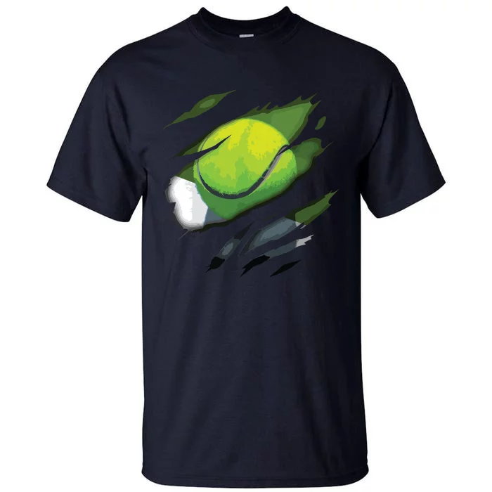 Tennis In Me Design Tennis Design Tall T-Shirt