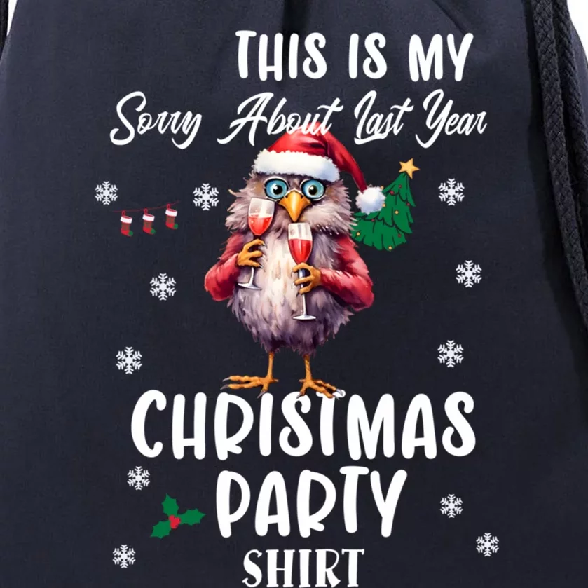 This Is My Sorry For Last Year Christmas Party Cute Gift Drawstring Bag