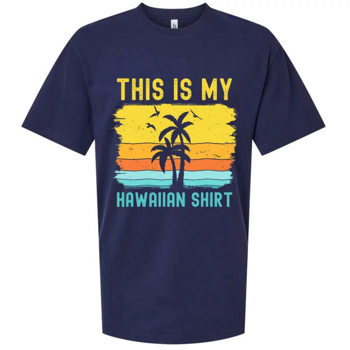 This Is My Hawaiian Palm Tropical Costume Party Hawaii Sueded Cloud Jersey T-Shirt