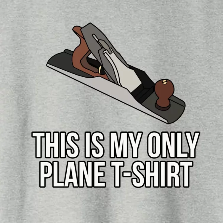 This Is My Plane Woodworker Women's Crop Top Tee