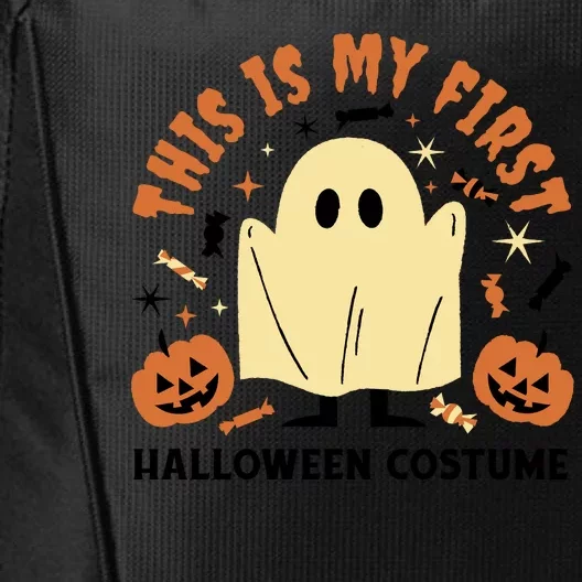 This Is My First Halloween Costume Cute Ghost City Backpack