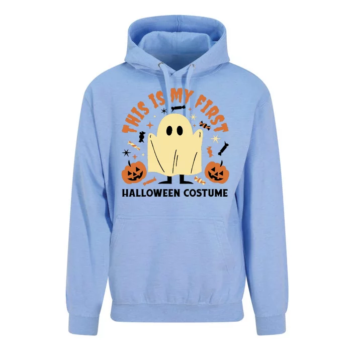 This Is My First Halloween Costume Cute Ghost Unisex Surf Hoodie