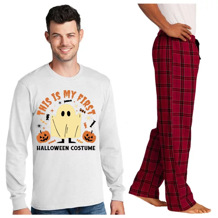 This Is My First Halloween Costume Cute Ghost Long Sleeve Pajama Set