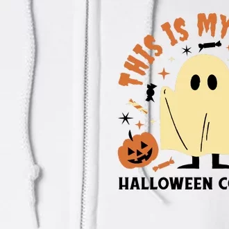 This Is My First Halloween Costume Cute Ghost Full Zip Hoodie