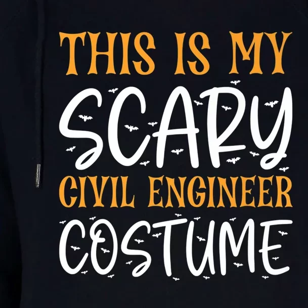 This Is My Scary Civil Engineer Costume Funny Halloween Womens Funnel Neck Pullover Hood