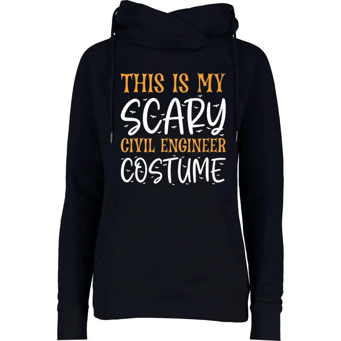 This Is My Scary Civil Engineer Costume Funny Halloween Womens Funnel Neck Pullover Hood