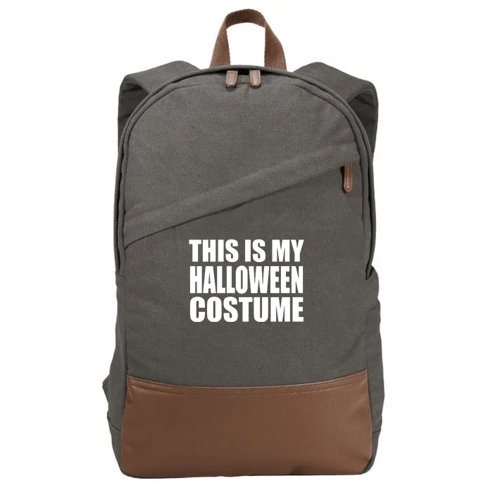 This Is My Halloween Costume Funny Cotton Canvas Backpack