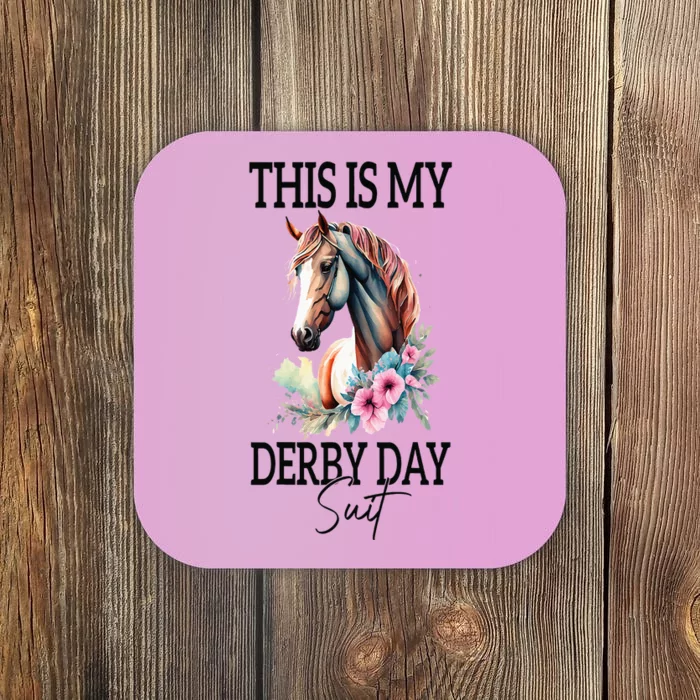 This Is My Derby Day Suit Horse Racing Coaster