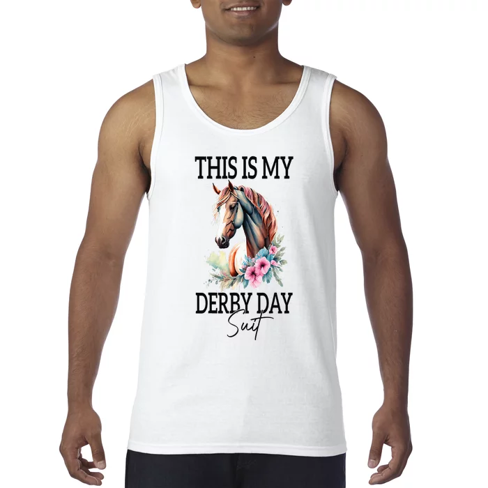 This Is My Derby Day Suit Horse Racing Tank Top