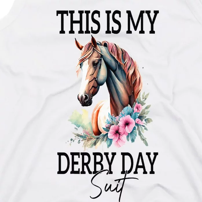 This Is My Derby Day Suit Horse Racing Tank Top