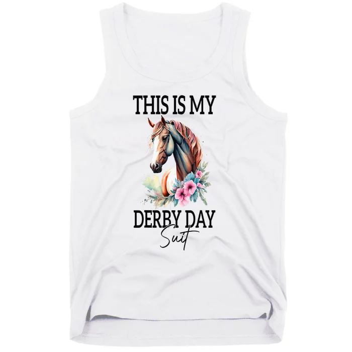 This Is My Derby Day Suit Horse Racing Tank Top