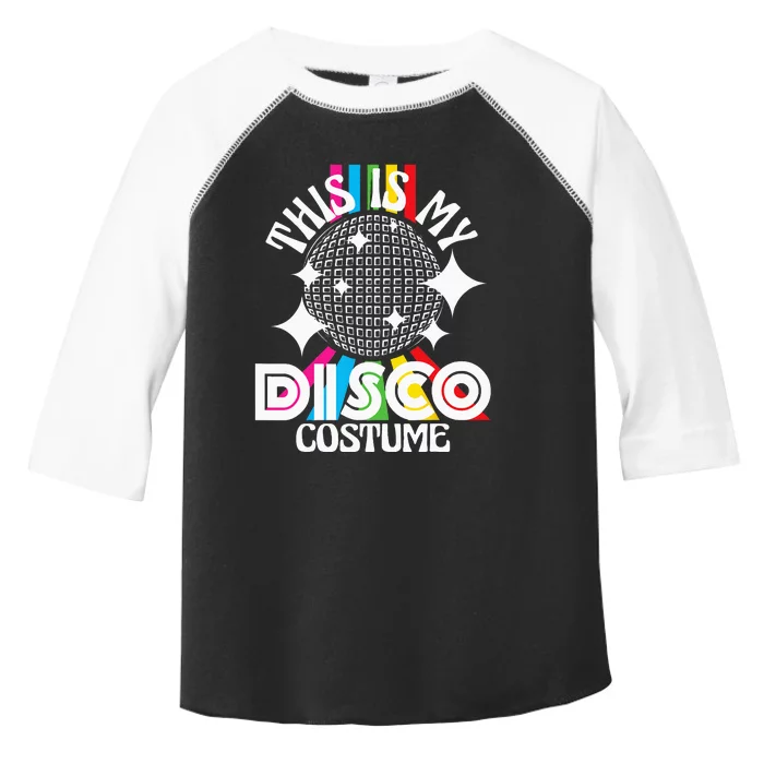 This Is My Disco Costume 1970s Funky Party 70s Groove Toddler Fine Jersey T-Shirt