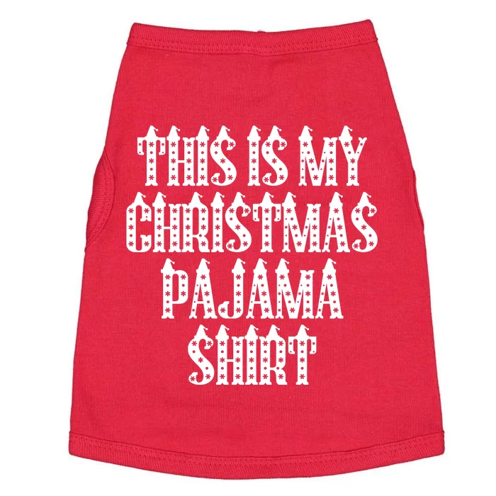 This Is My Christmas Pajama Shirts Santa Hats Doggie Tank