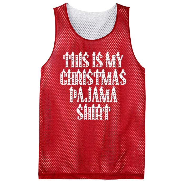 This Is My Christmas Pajama Shirts Santa Hats Mesh Reversible Basketball Jersey Tank