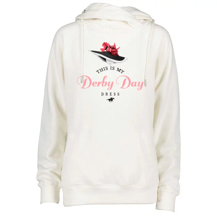 This Is My Derby Day Dress Womens Funnel Neck Pullover Hood