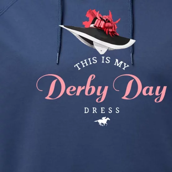 This Is My Derby Day Dress Performance Fleece Hoodie