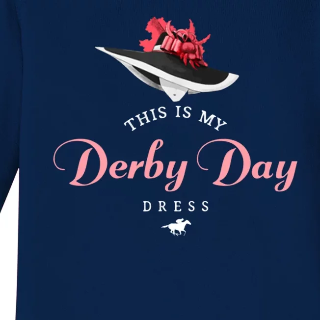 This Is My Derby Day Dress Baby Long Sleeve Bodysuit