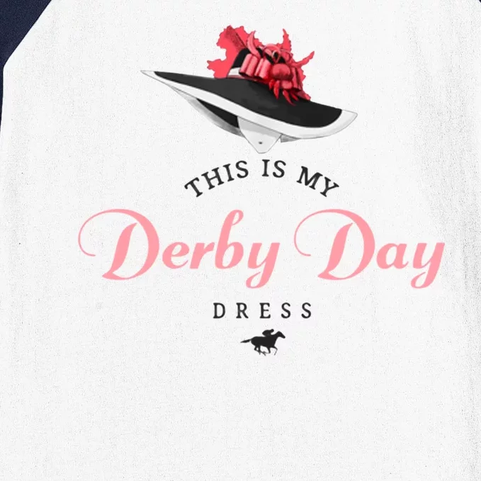 This Is My Derby Day Dress Baseball Sleeve Shirt