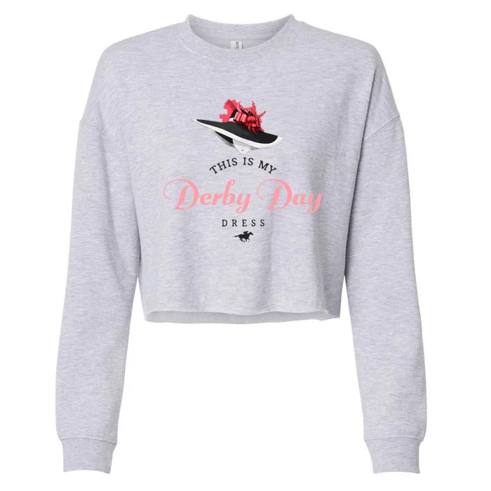 This Is My Derby Day Dress Cropped Pullover Crew