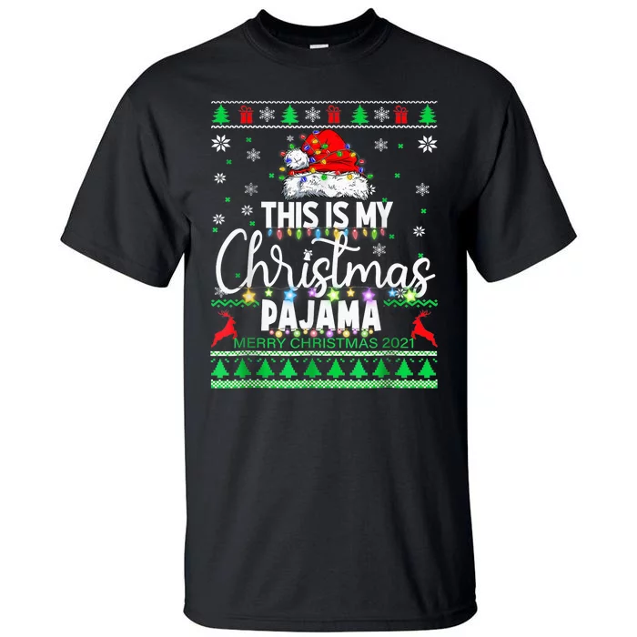 This Is My Christmas Pajama Shirt Lights  Wo Kid Tall T-Shirt