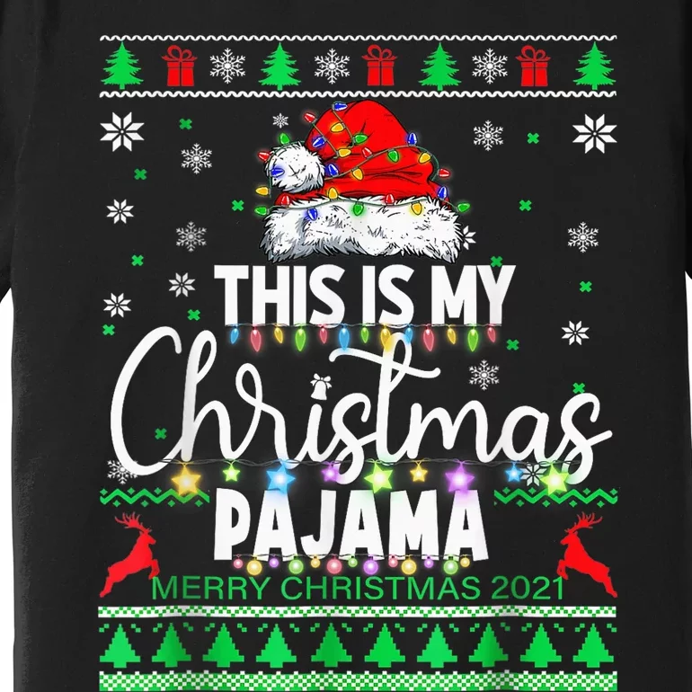 This Is My Christmas Pajama Shirt Lights  Wo Kid Premium T-Shirt