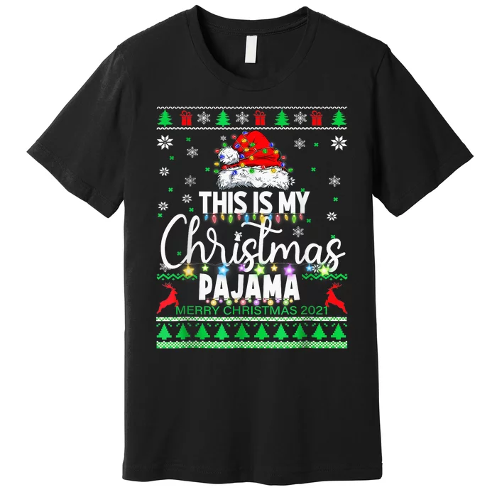 This Is My Christmas Pajama Shirt Lights  Wo Kid Premium T-Shirt