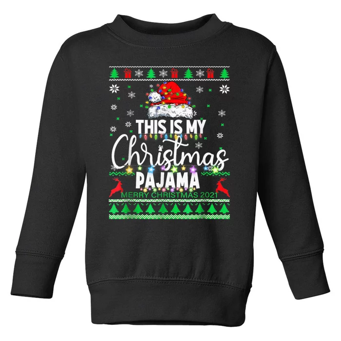 This Is My Christmas Pajama Shirt Lights  Wo Kid Toddler Sweatshirt