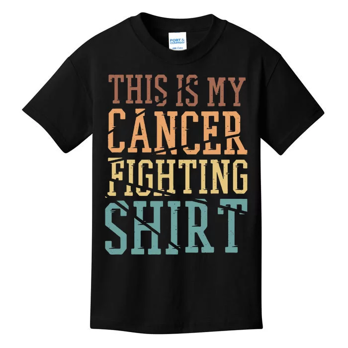 This Is My Cancer Fighting  Cancer  Awareness Kids T-Shirt