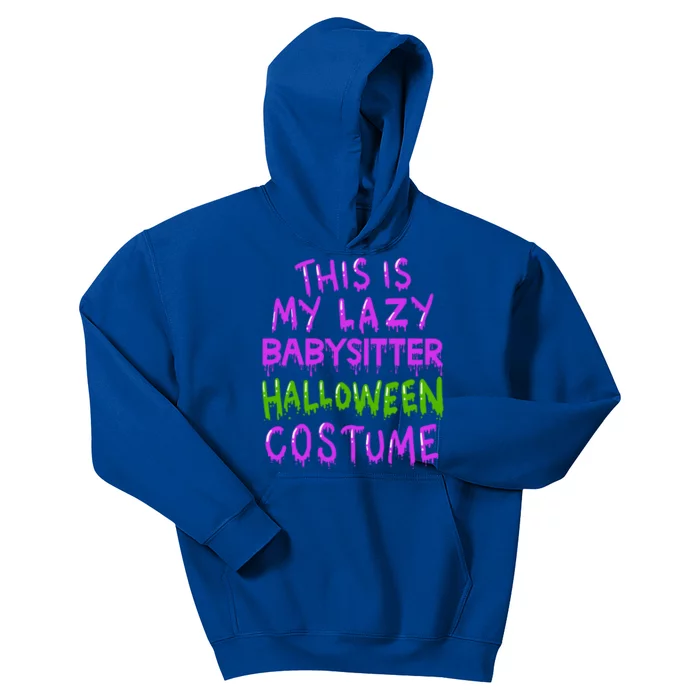 This Is My Lazy Sitter Halloween Costume Gift Kids Hoodie