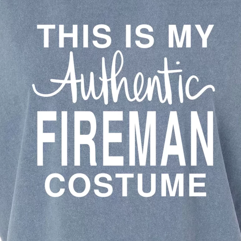 This Is My Authentic Fire Costume: Funny Halloween Joke Funny Gift Garment-Dyed Women's Muscle Tee