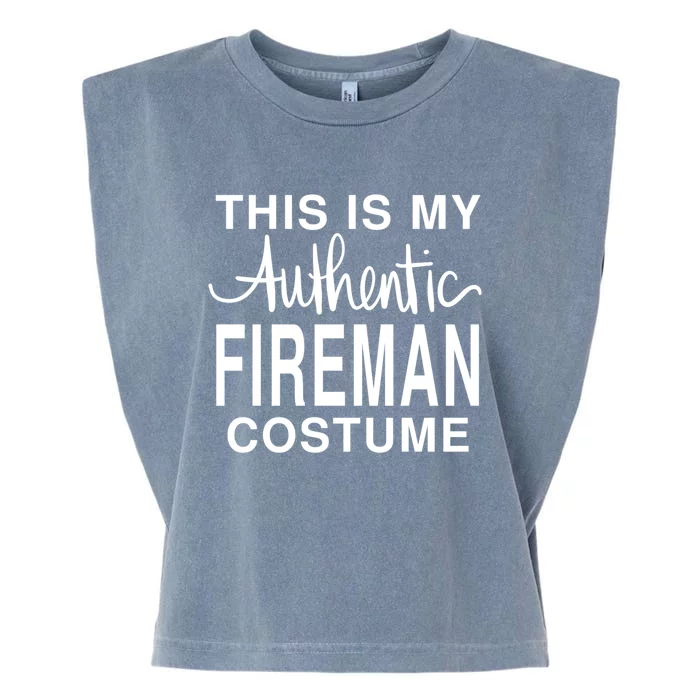 This Is My Authentic Fire Costume: Funny Halloween Joke Funny Gift Garment-Dyed Women's Muscle Tee