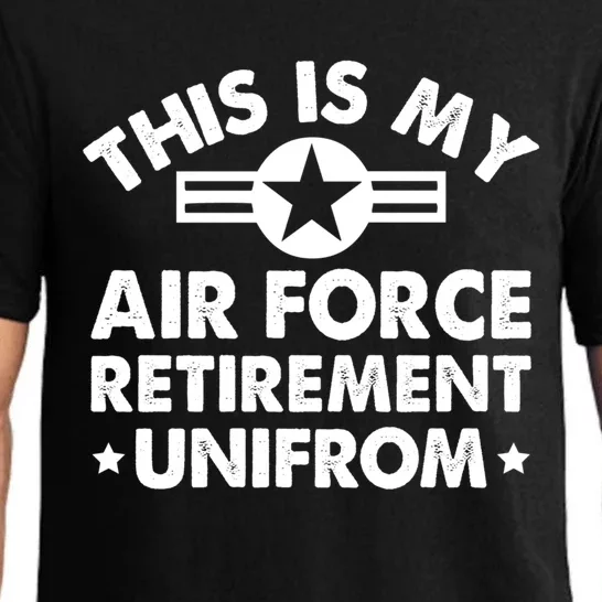 This Is My Air Force Retiret Uniform Veteran Retiret Gift Pajama Set