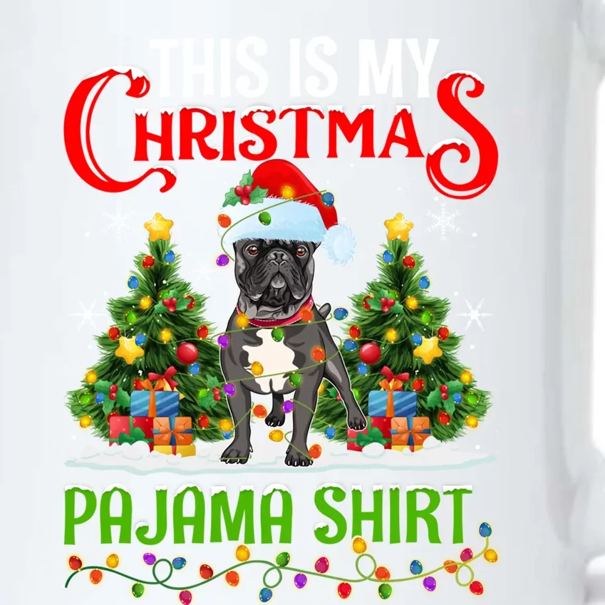 This Is My Christmas Pajamas Lighting French Bulldog Xmas Gift Black Color Changing Mug