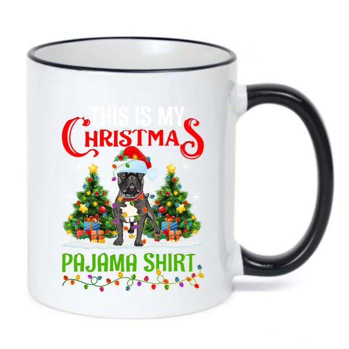 This Is My Christmas Pajamas Lighting French Bulldog Xmas Gift Black Color Changing Mug