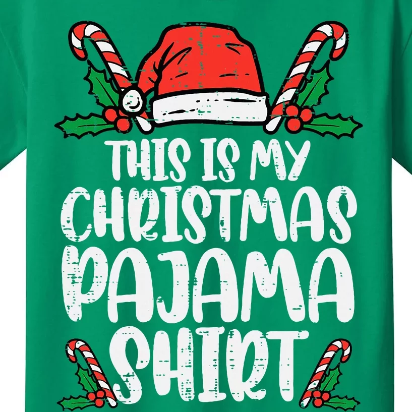 This Is My Christmas Pajama Funny Xmas Pjs Kids T-Shirt