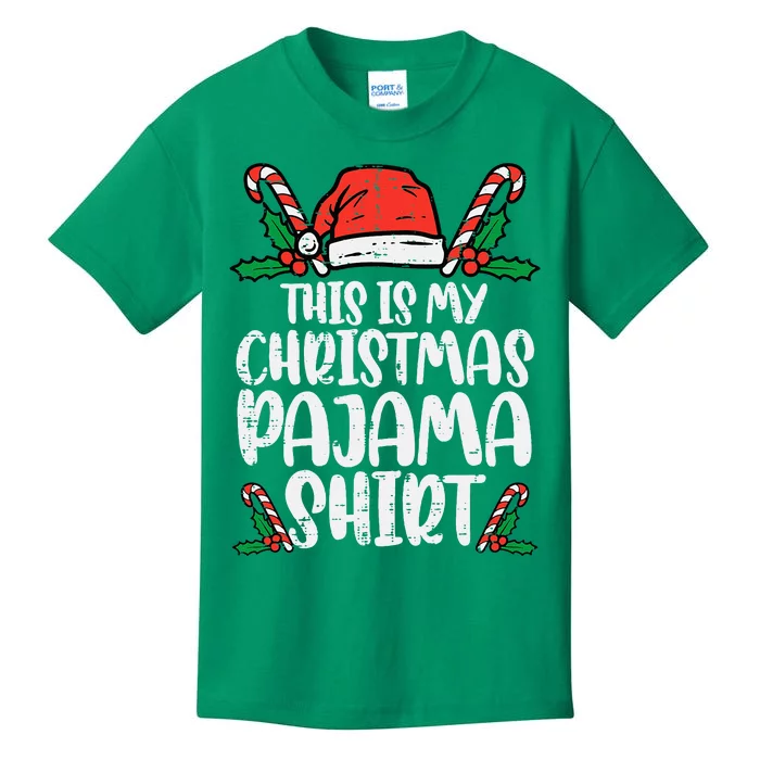 This Is My Christmas Pajama Funny Xmas Pjs Kids T-Shirt