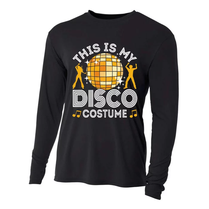 This Is My Disco Costume 70s 80s Party Outfit Halloween Cooling Performance Long Sleeve Crew