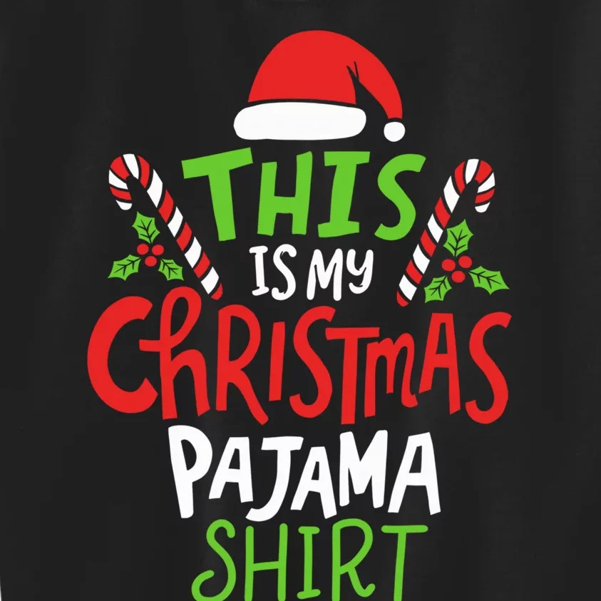 This Is My Christmas Pajama Kids Sweatshirt