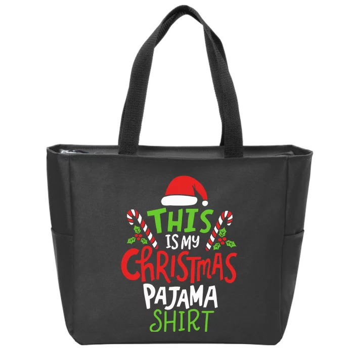 This Is My Christmas Pajama Zip Tote Bag