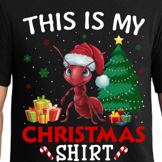 This Is My Ant Santa Hat Christmas Pajama Gift Pajama Set