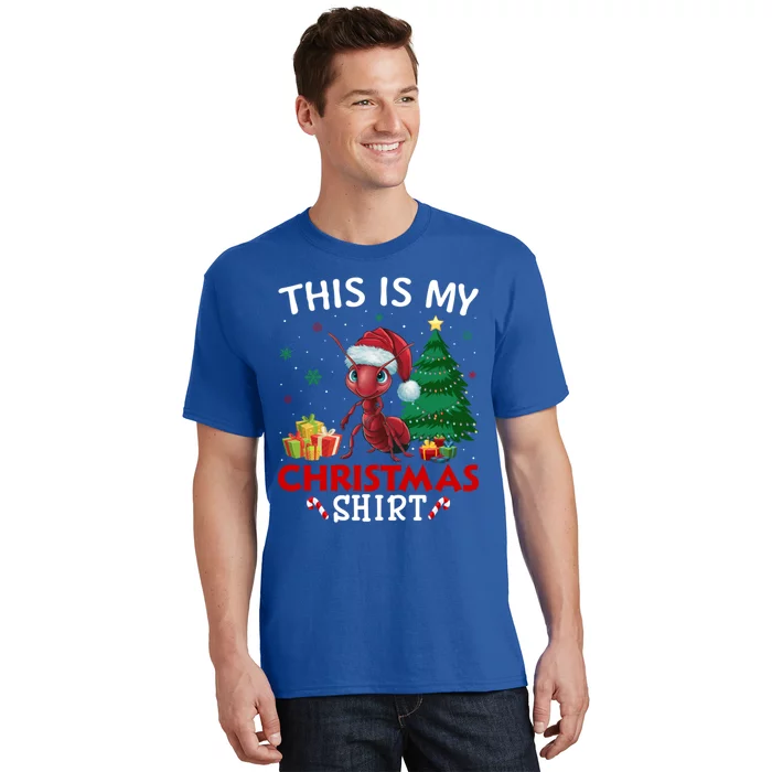 This Is My Ant Santa Hat Christmas Pajama Gift T-Shirt