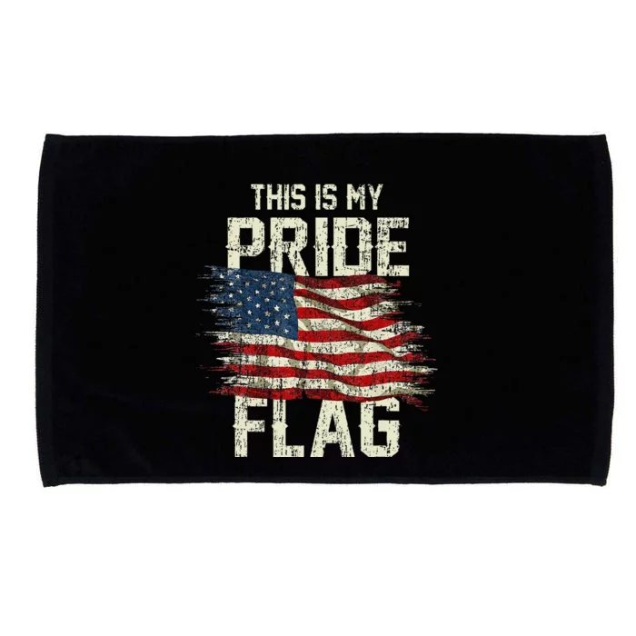 This Is My Pride Flag USA American 4th Of July Patriotic Microfiber Hand Towel