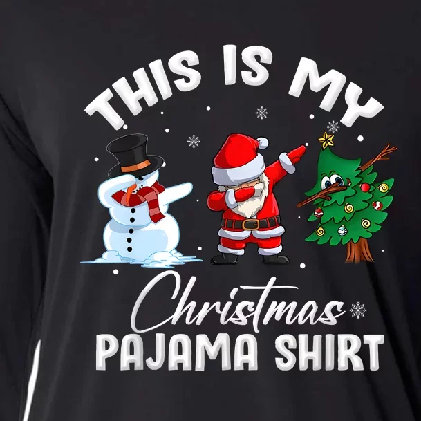 This Is My Christmas Pajama Funny Matching Family Cooling Performance Long Sleeve Crew