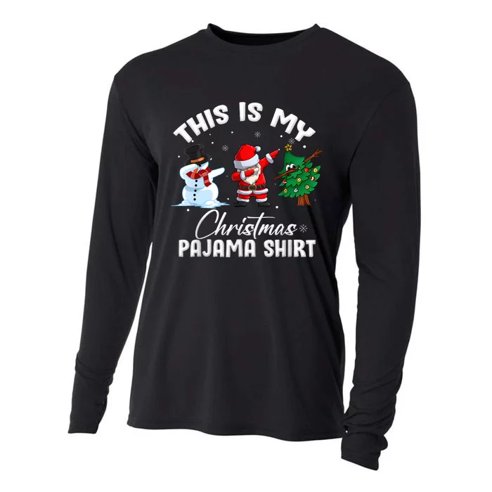 This Is My Christmas Pajama Funny Matching Family Cooling Performance Long Sleeve Crew