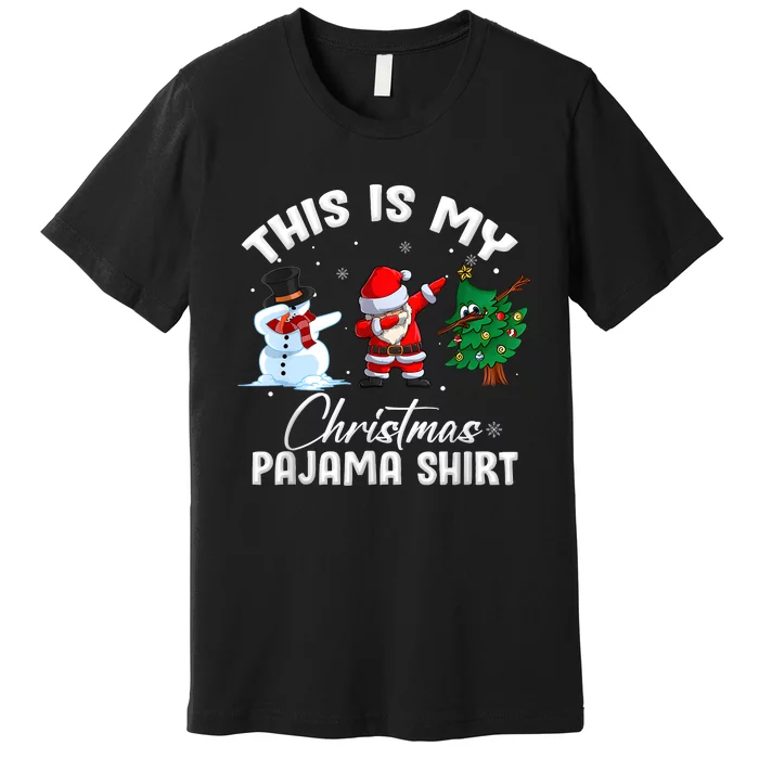 This Is My Christmas Pajama Funny Matching Family Premium T-Shirt