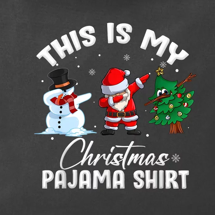 This Is My Christmas Pajama Funny Matching Family Zip Tote Bag