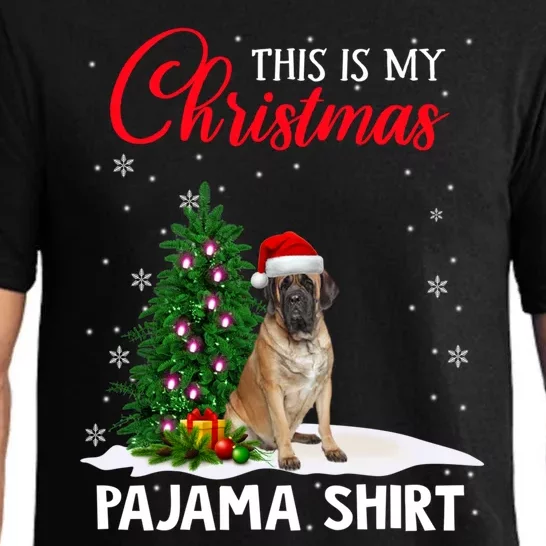 This Is My Christmas Pajama Mastiff Xmas Dog Lover Meaningful Gift Pajama Set