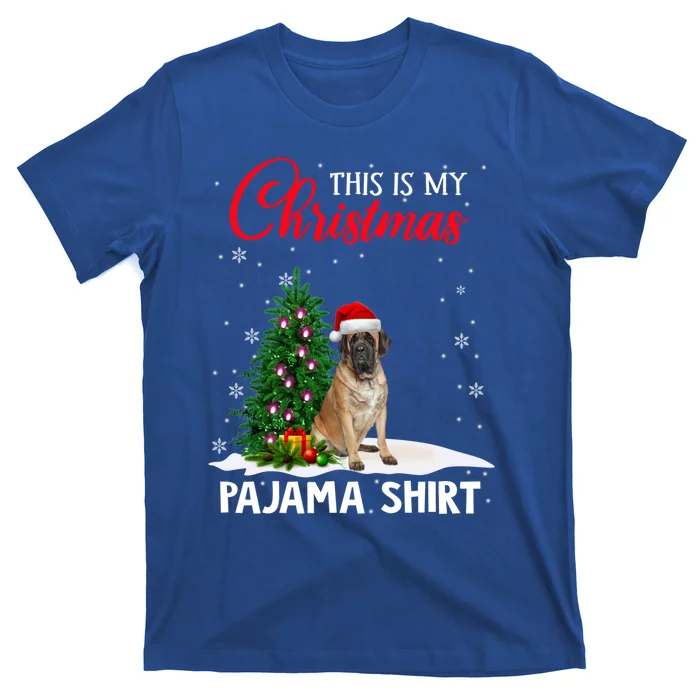 This Is My Christmas Pajama Mastiff Xmas Dog Lover Meaningful Gift T-Shirt