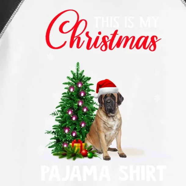 This Is My Christmas Pajama Mastiff Xmas Dog Lover Meaningful Gift Toddler Fine Jersey T-Shirt